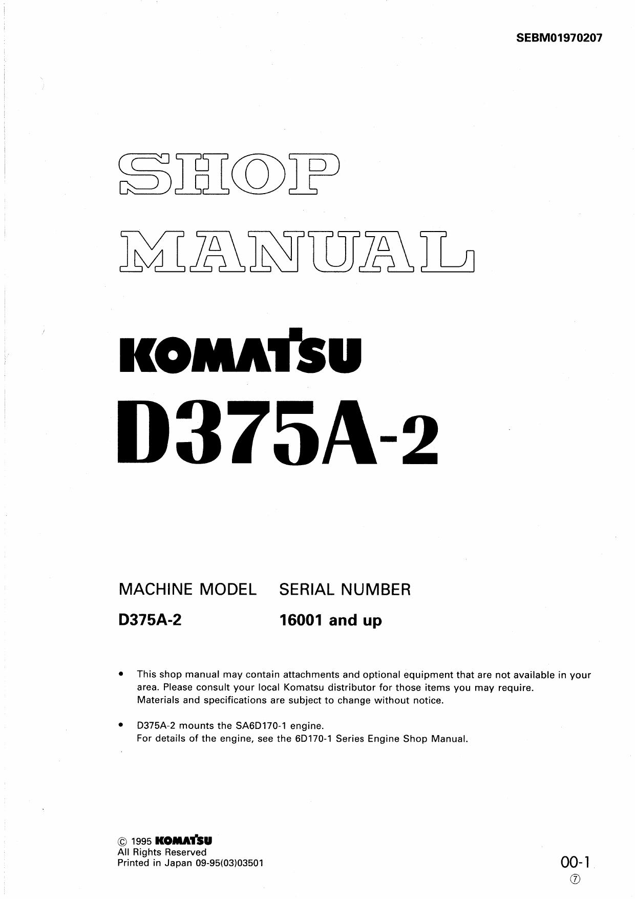 D375A-2  Shop Manual